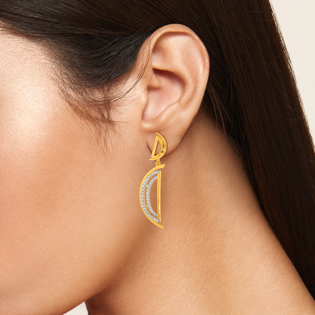 Layered Game Diamond Earrings