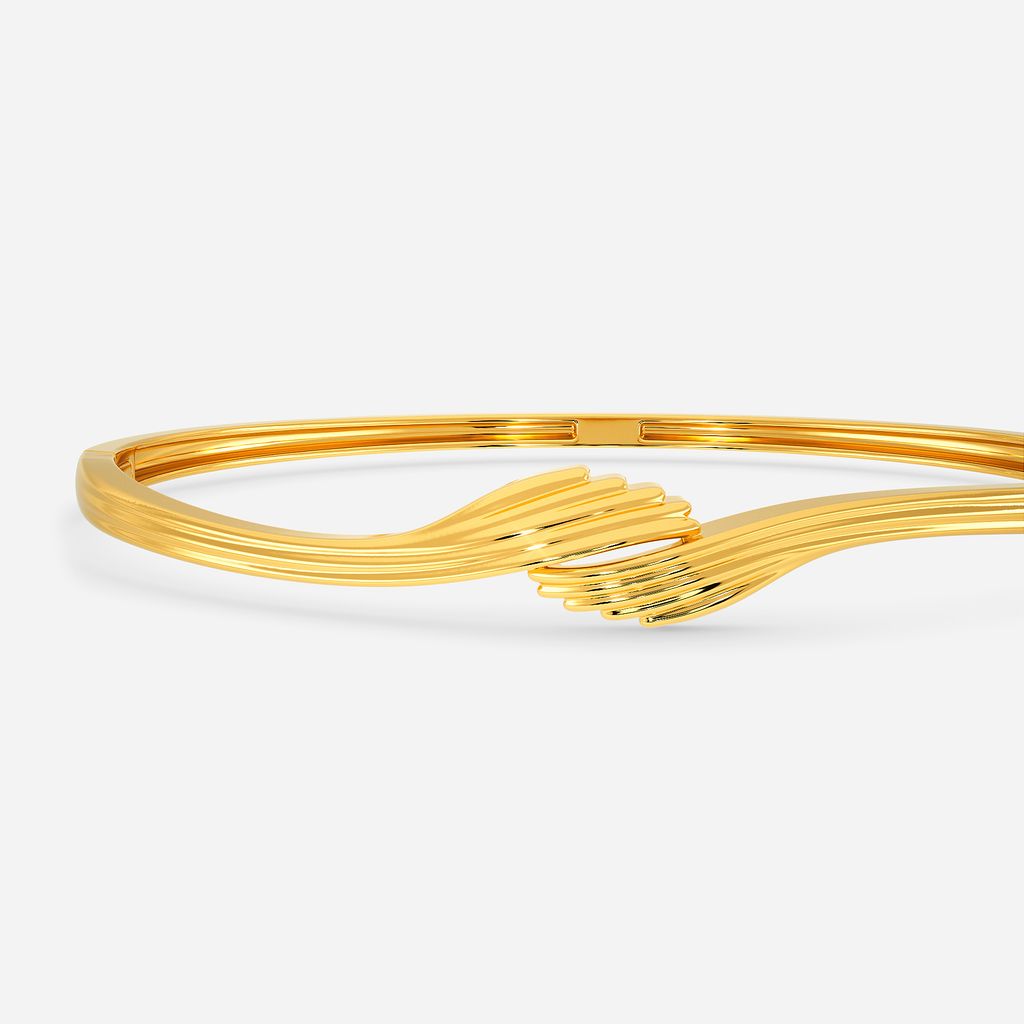 Cocooned Comfort Gold Bangles