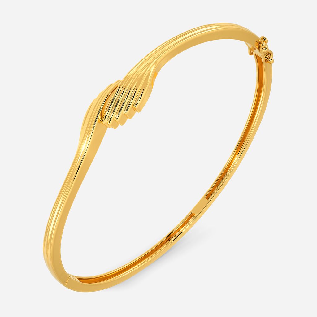 Cocooned Comfort Gold Bangles