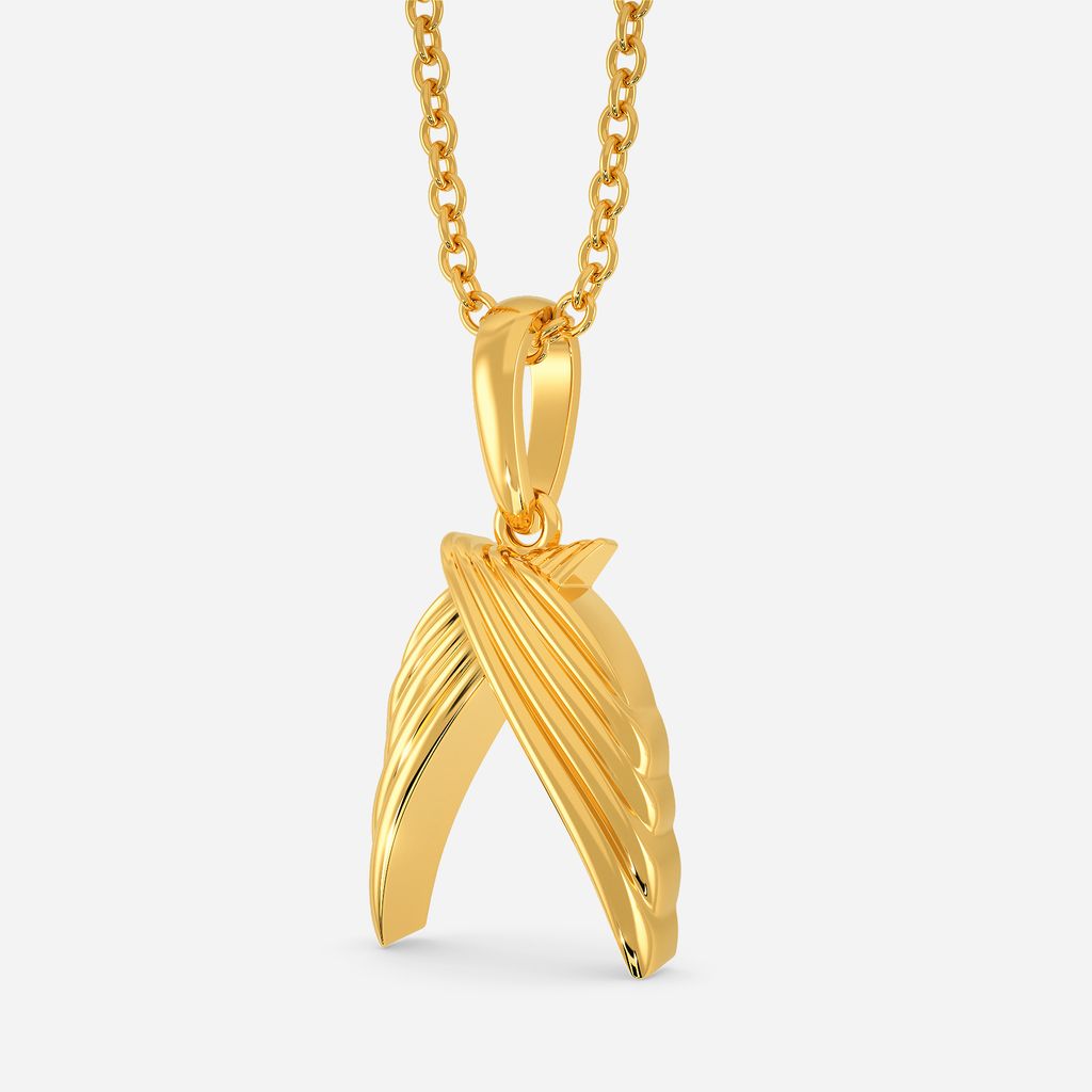 Into the Layers Gold Pendants
