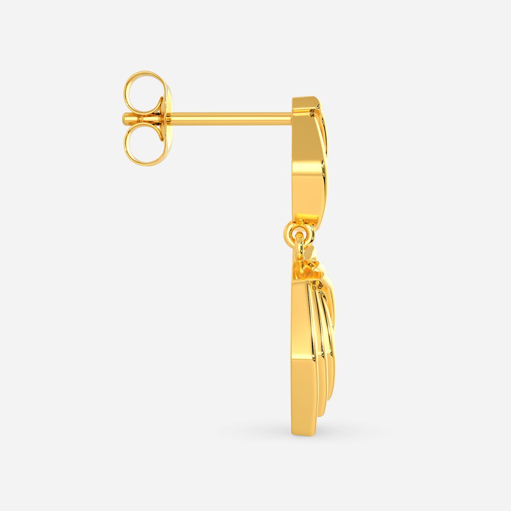Tucked N Toasty Gold Earrings