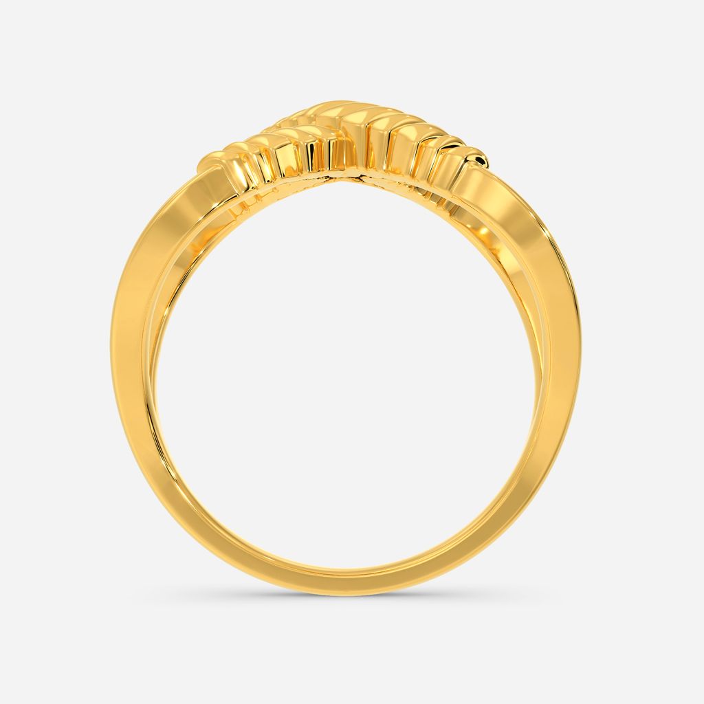 Tiered Tryst Gold Rings image