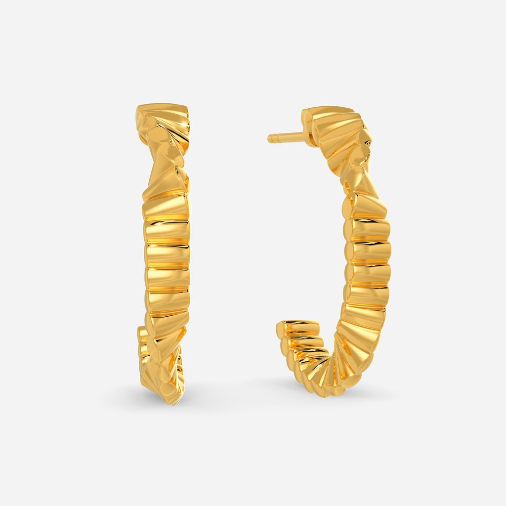 Tiered Tryst Gold Earrings
