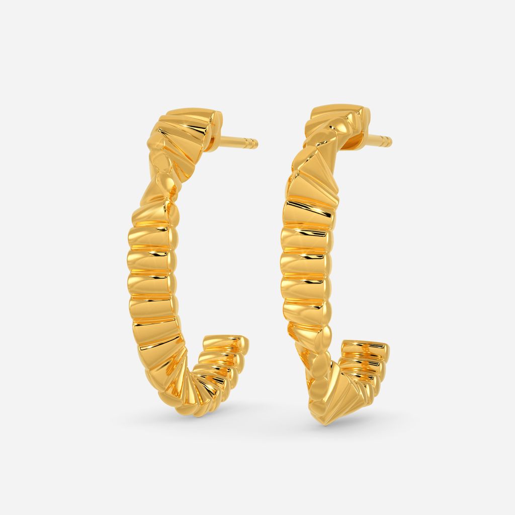 Tiered Tryst Gold Earrings