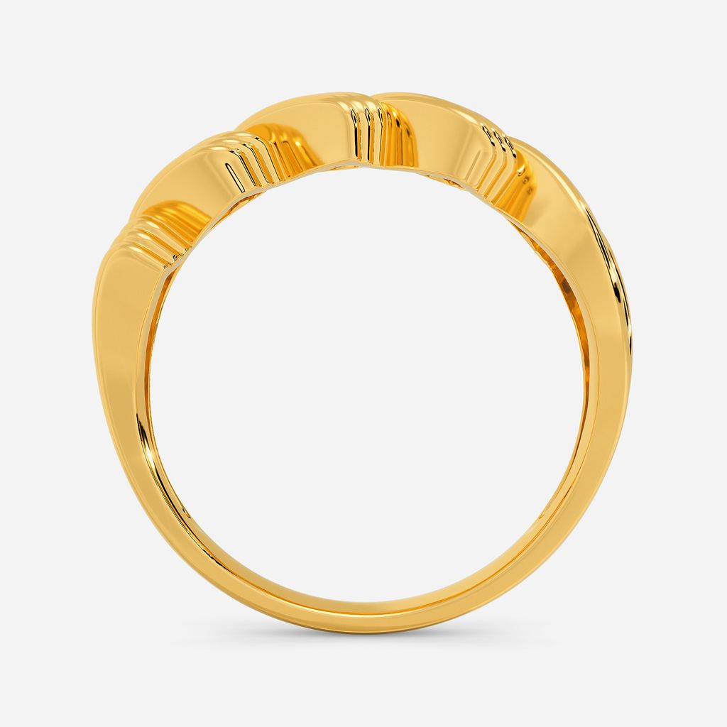 Furry Folds Gold Rings image