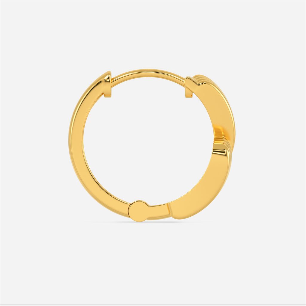 Furry Folds Gold Earrings