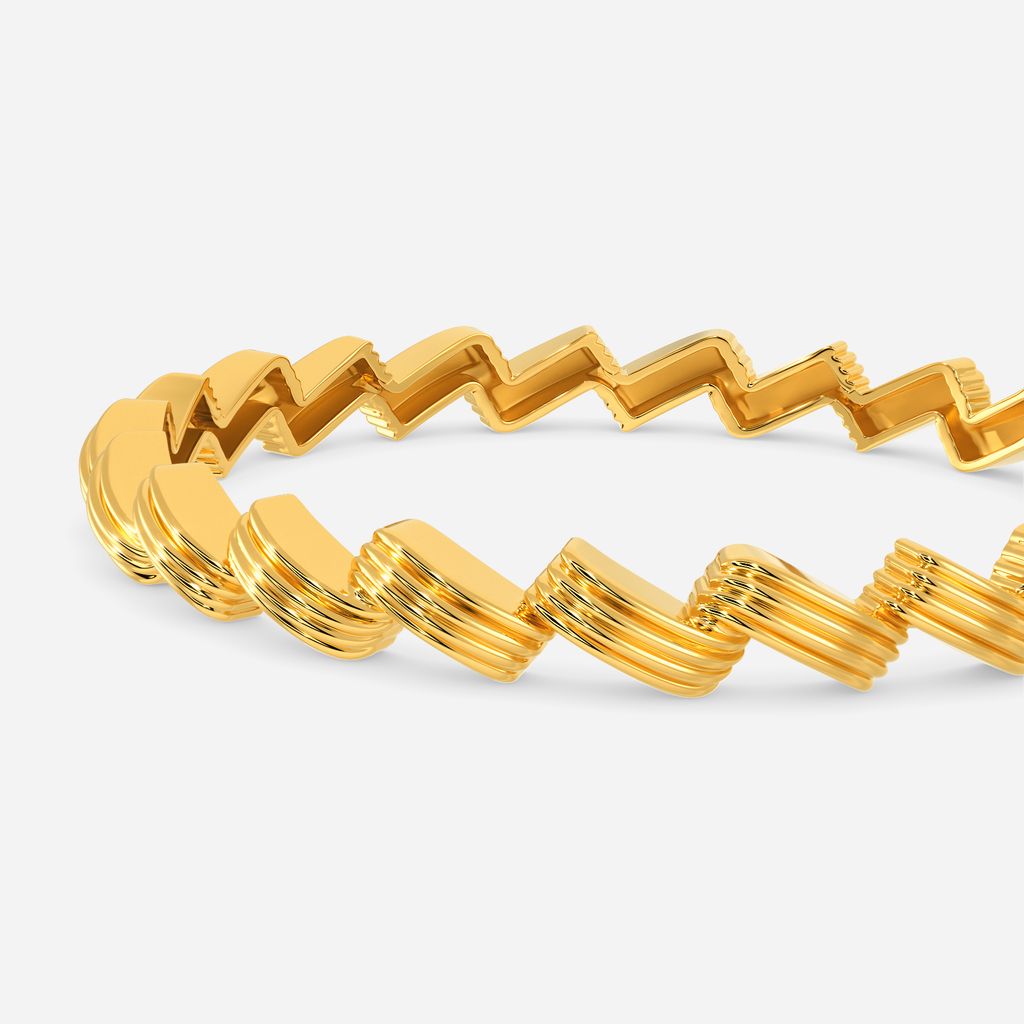 Furry Folds Gold Bangles