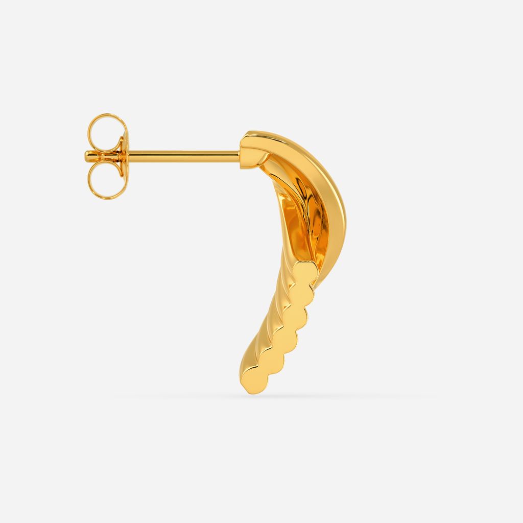 Puffer Please Gold Earrings