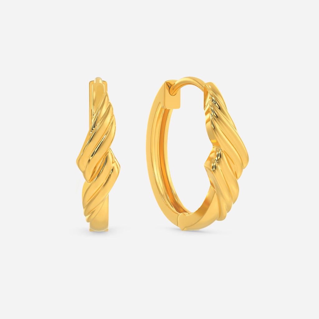 Ski Chic Gold Earrings