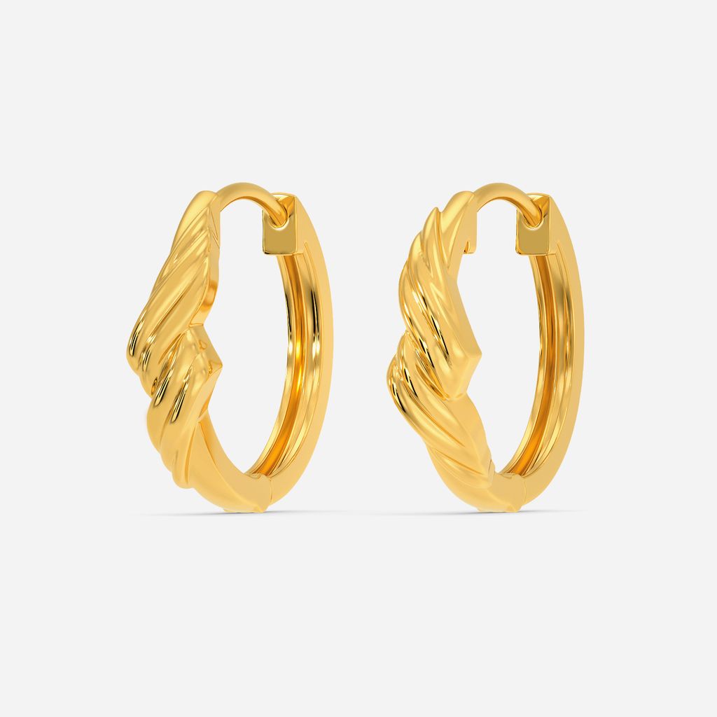 Ski Chic Gold Earrings