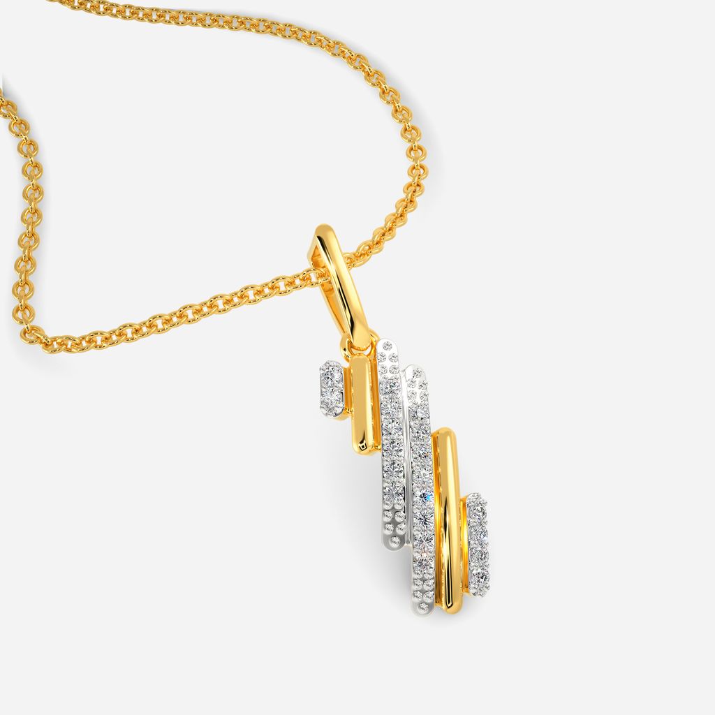 Winter Layers Diamond Pendants