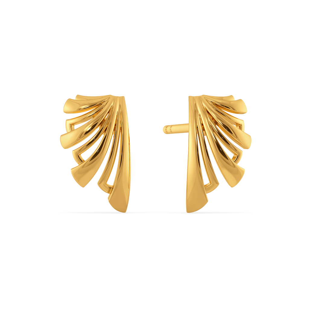 Express in Layers Gold Earrings