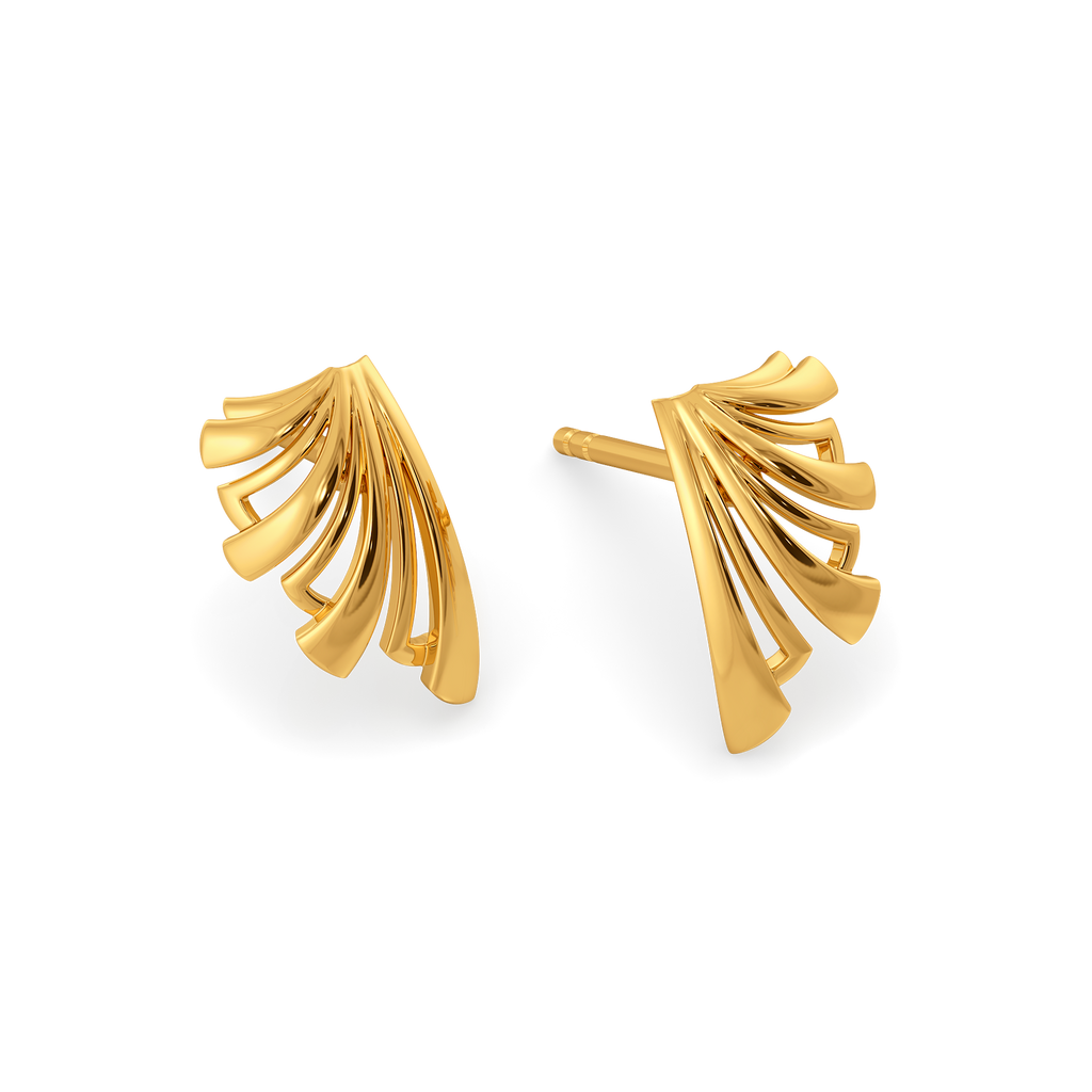 Express in Layers Gold Earrings