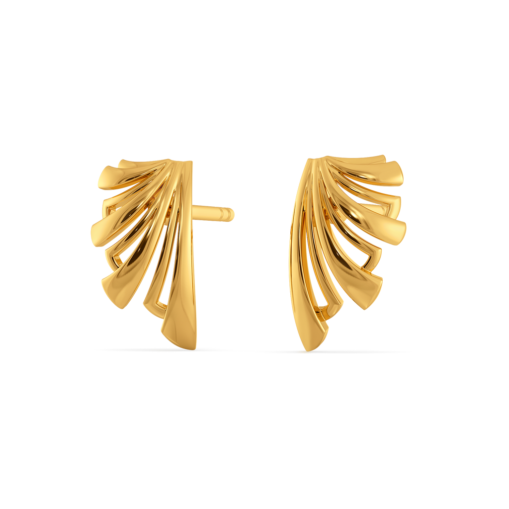 Express in Layers Gold Earrings