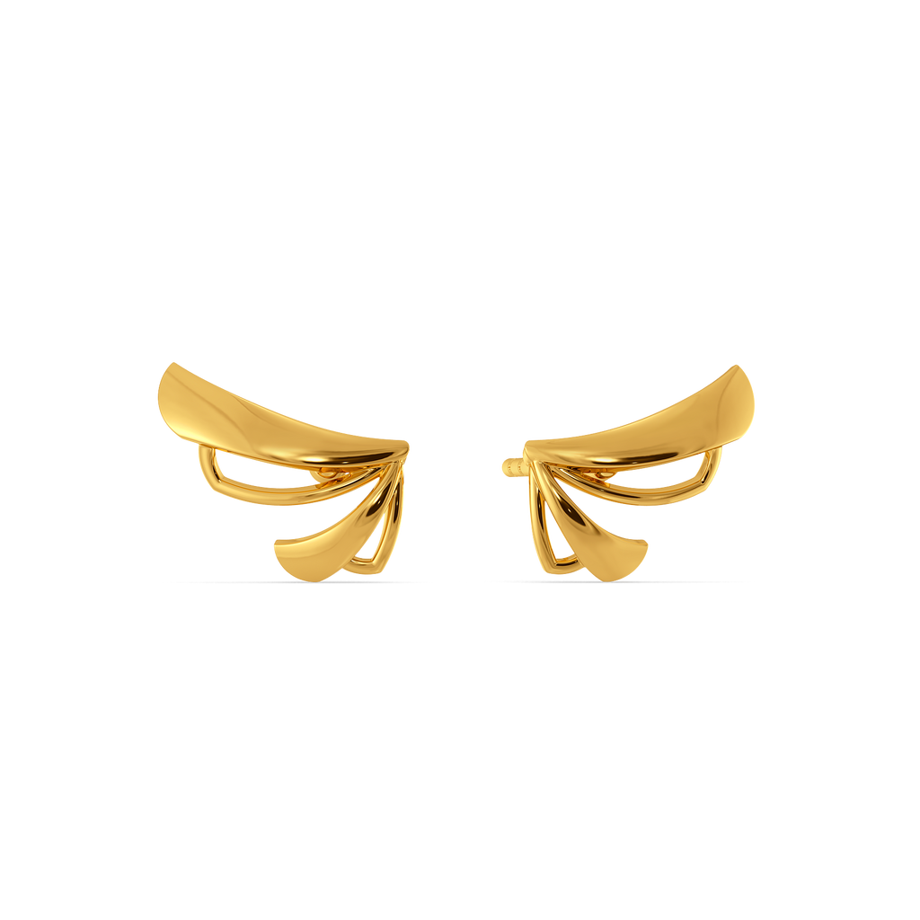 Rhythm Layer Gold Earrings