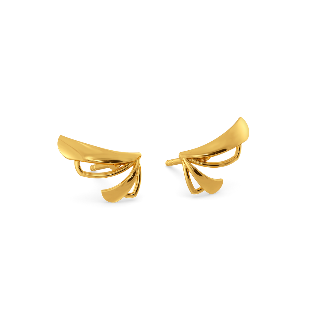 Rhythm Layer Gold Earrings