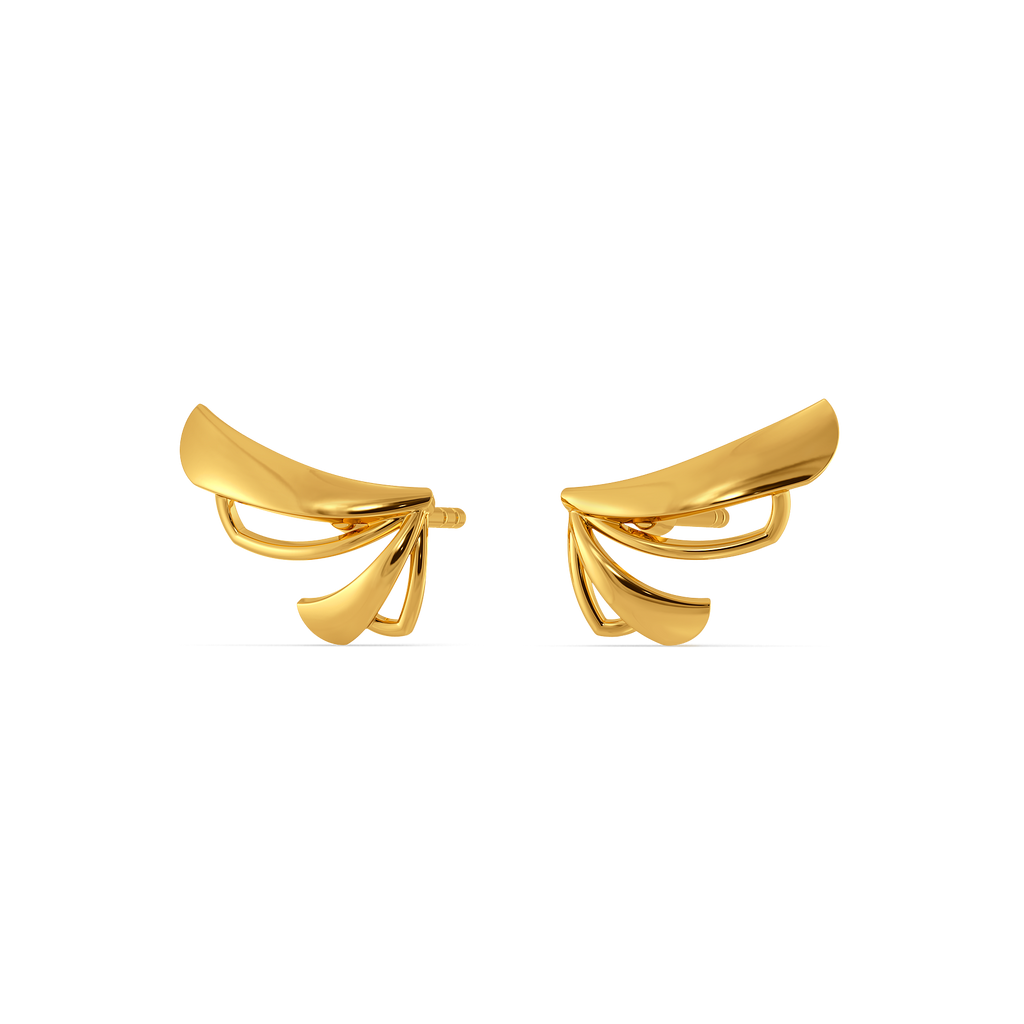 Rhythm Layer Gold Earrings
