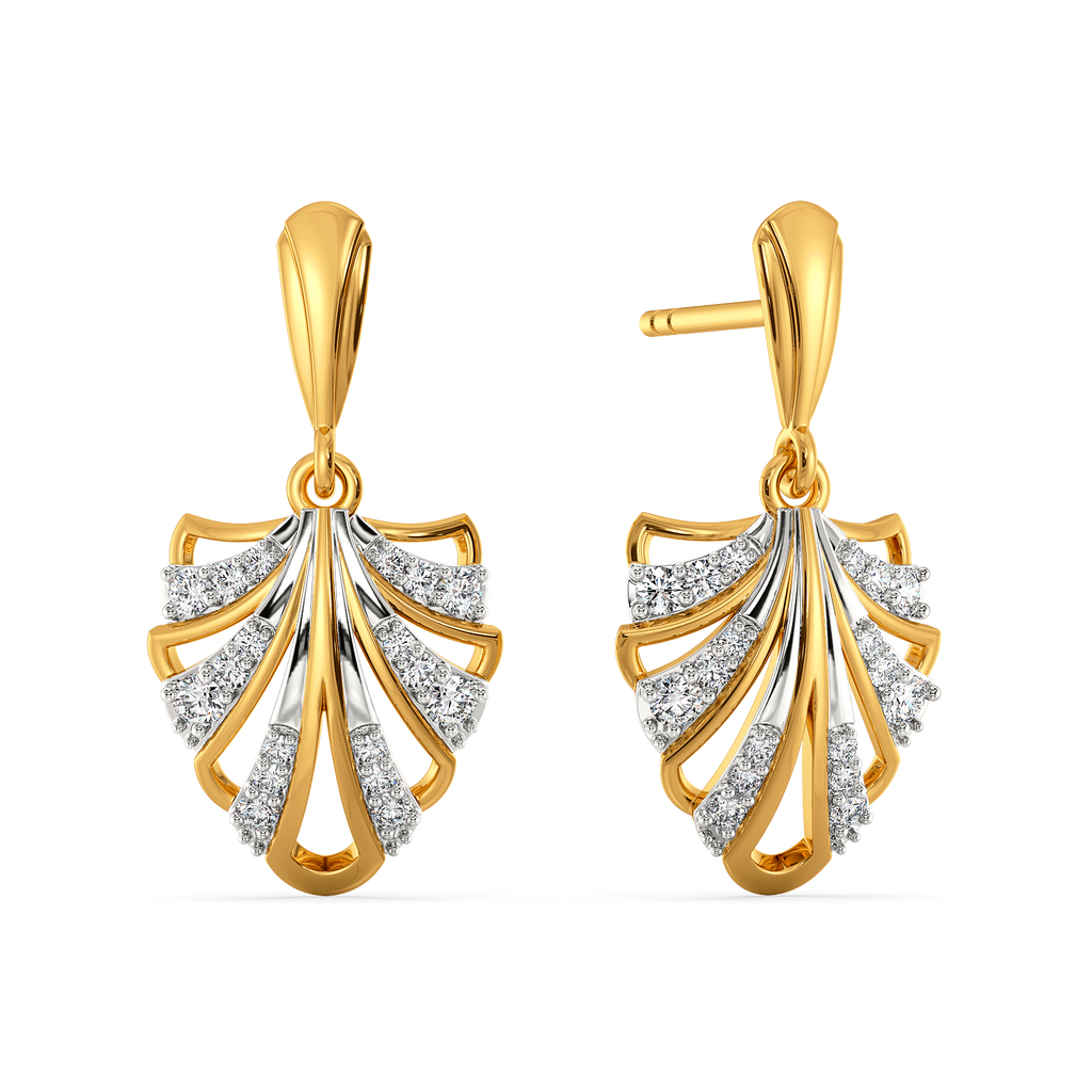 Art of Layered Expression
 Diamond Earrings