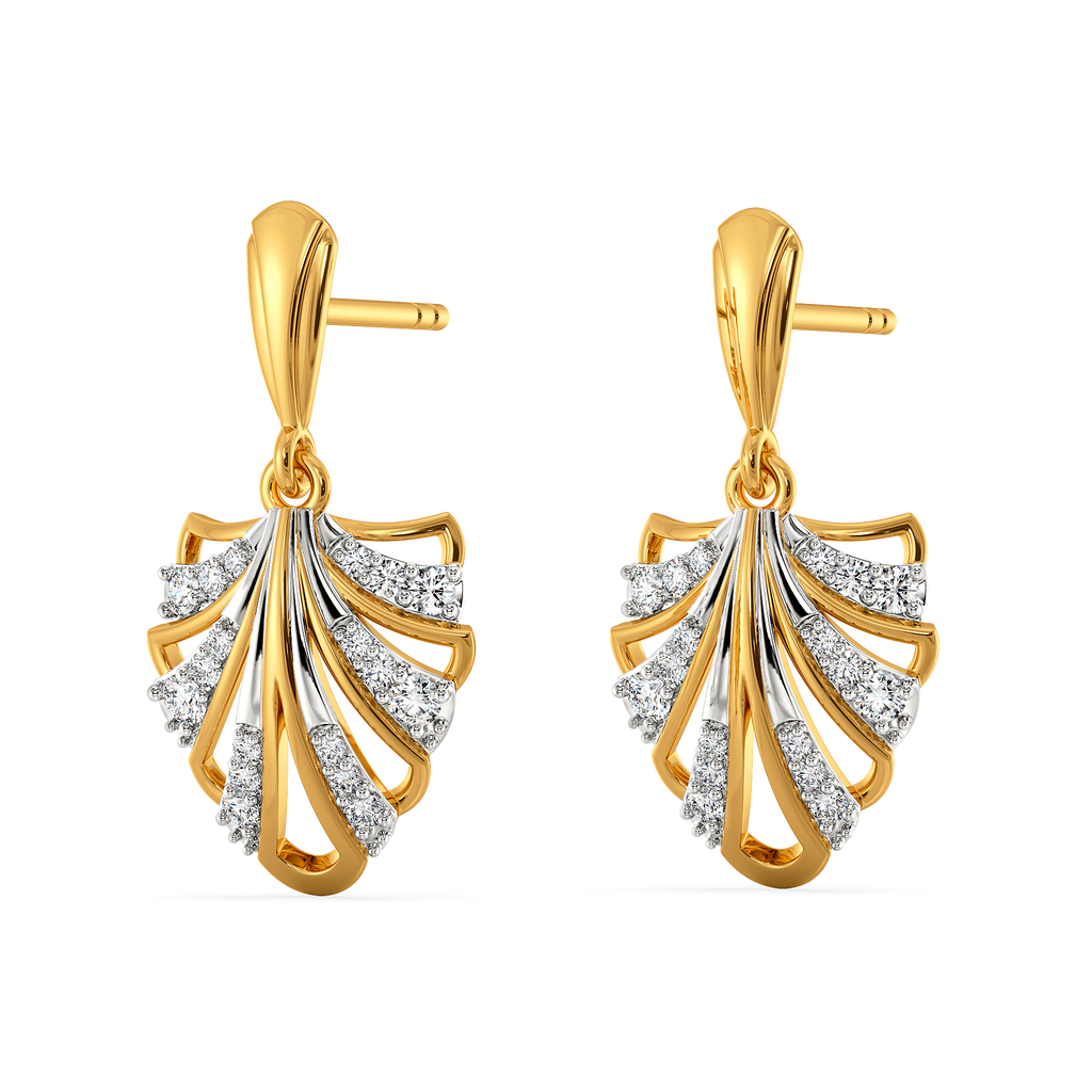 Art of Layered Expression
 Diamond Earrings
