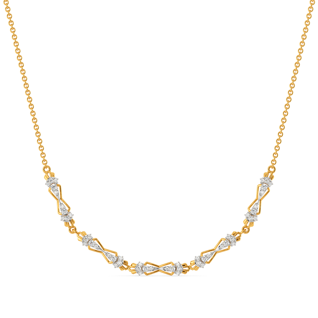 Layered Trail Diamond Necklaces