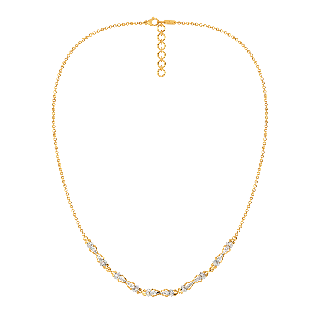Layered Trail Diamond Necklaces