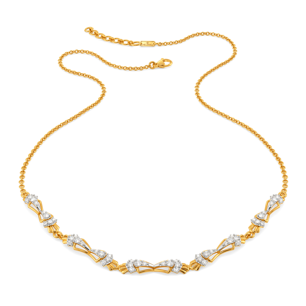 Layered Trail Diamond Necklaces