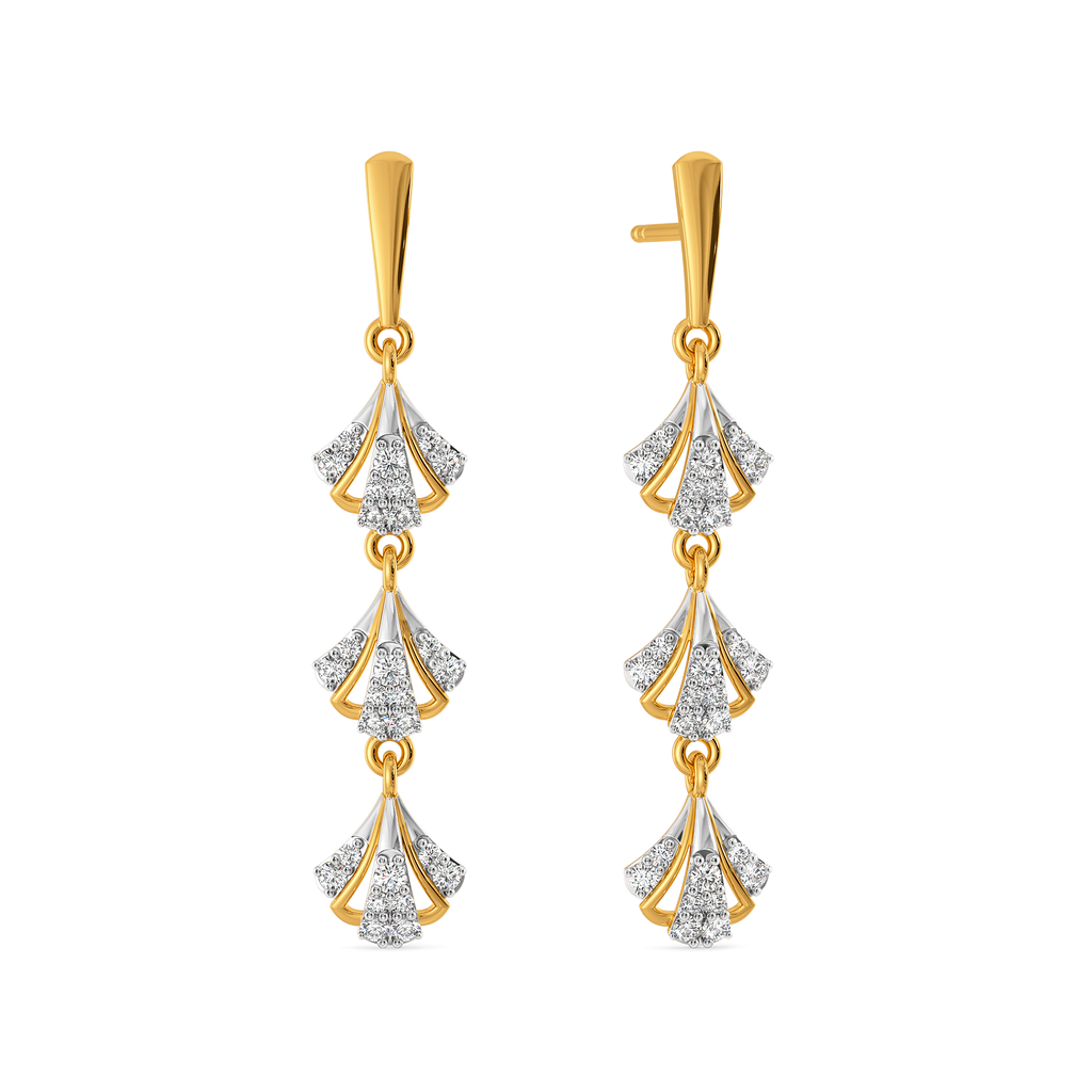 Layers of Charm Diamond Earrings