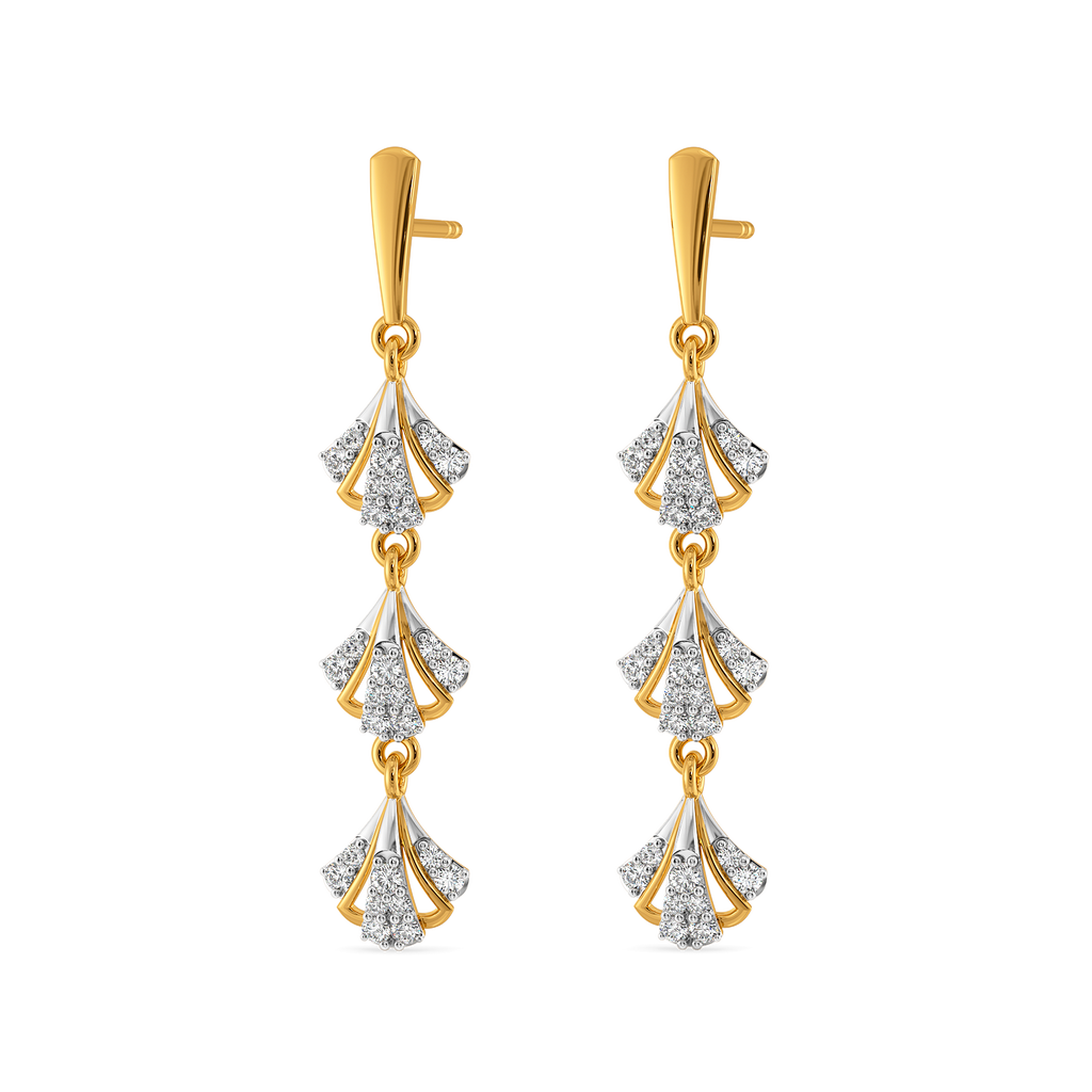 Layers of Charm Diamond Earrings