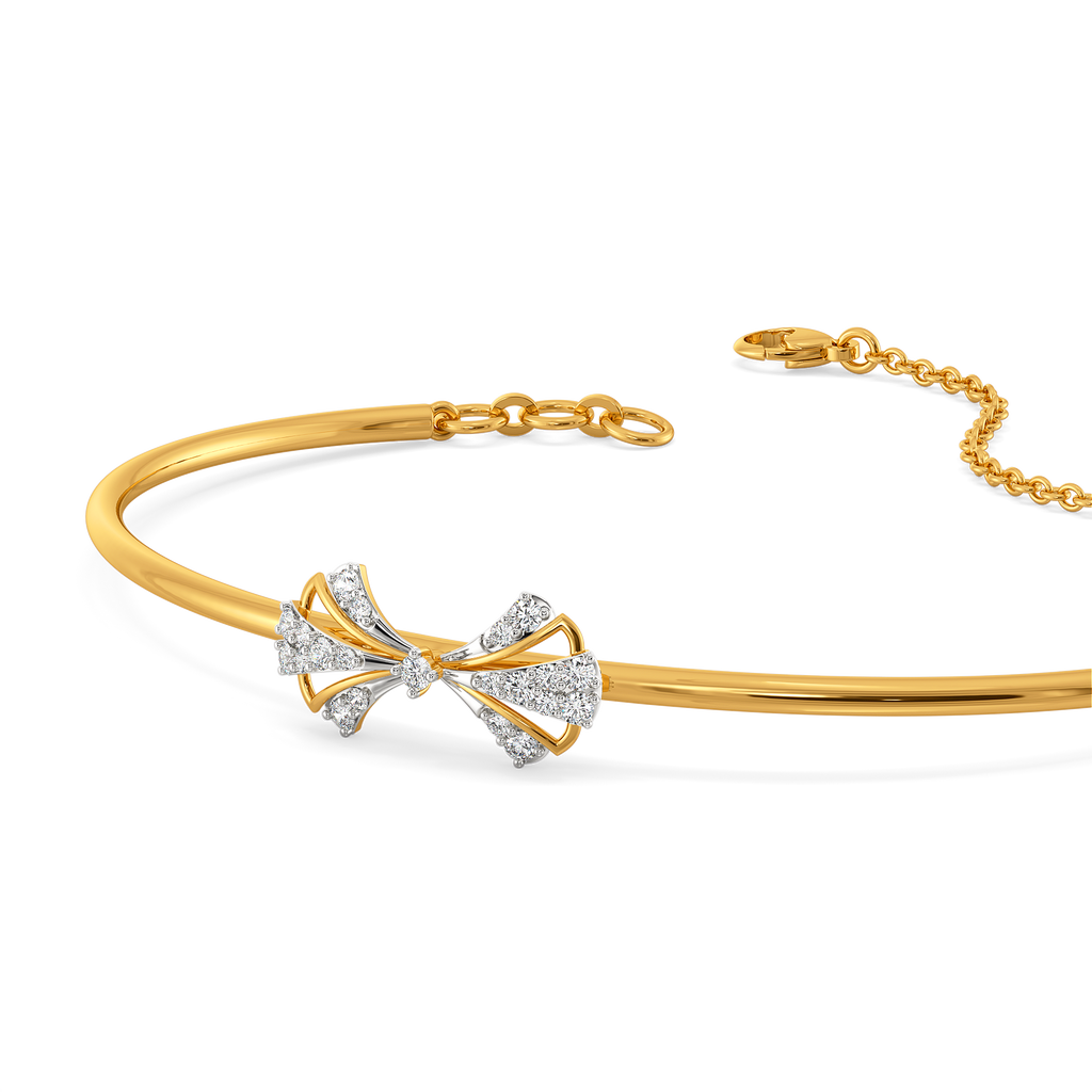 Layered Moments Diamond Bangles