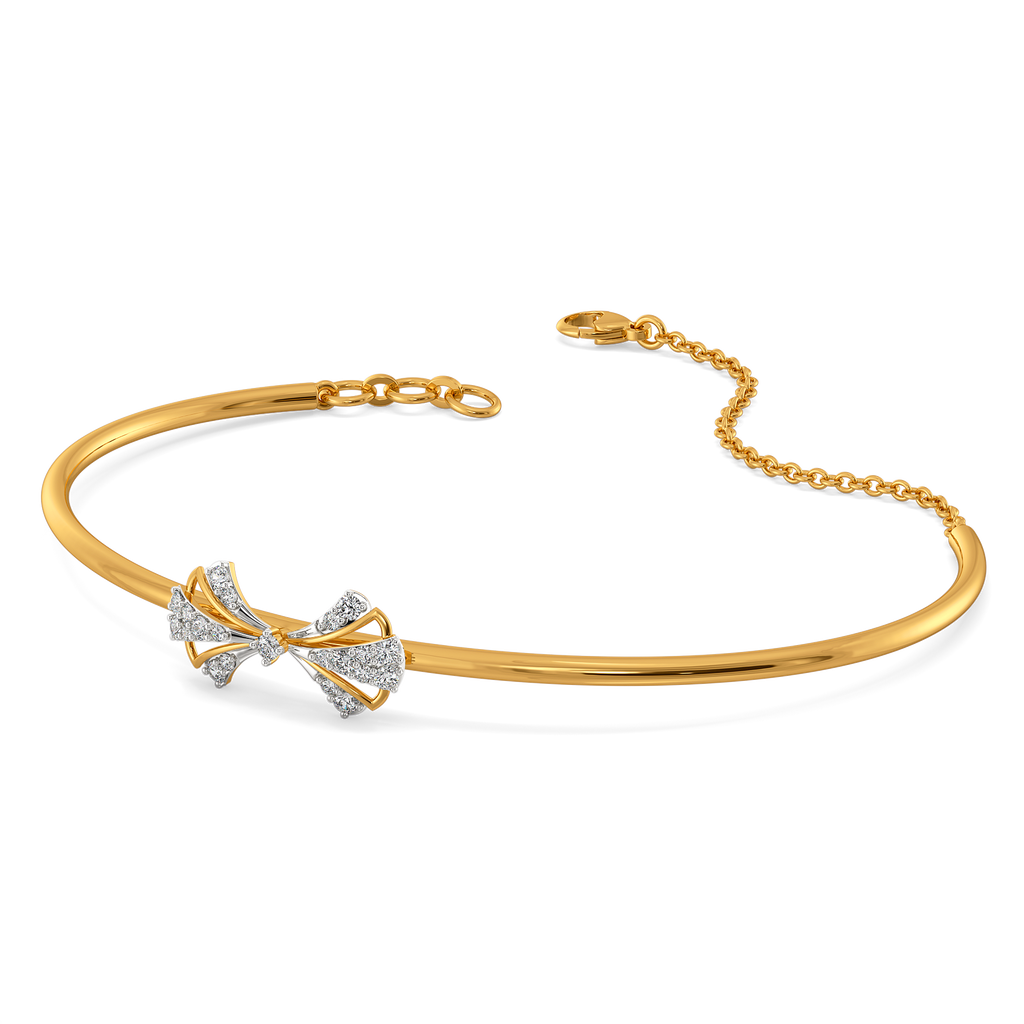 Layered Moments Diamond Bangles