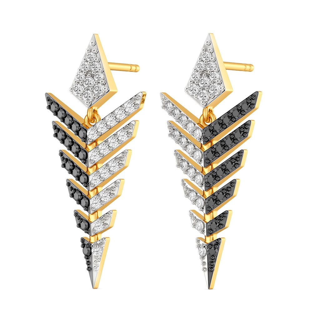 Black N Bold Diamond Earrings