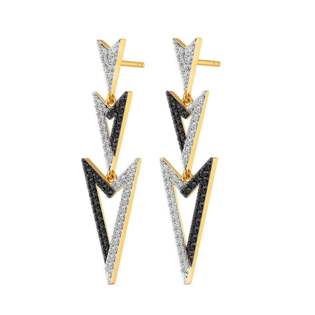 Dark Drama Diamond Earrings