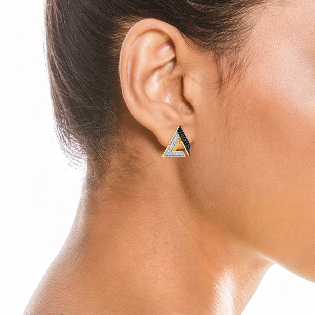 Moody Shades Diamond Earrings