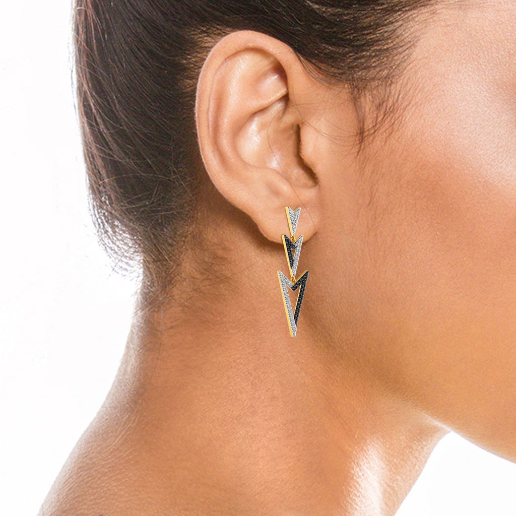Dark Drama Diamond Earrings