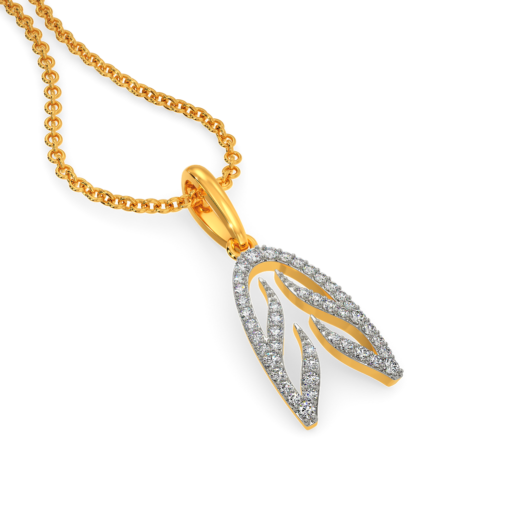 Feather Freedom Diamond Pendants