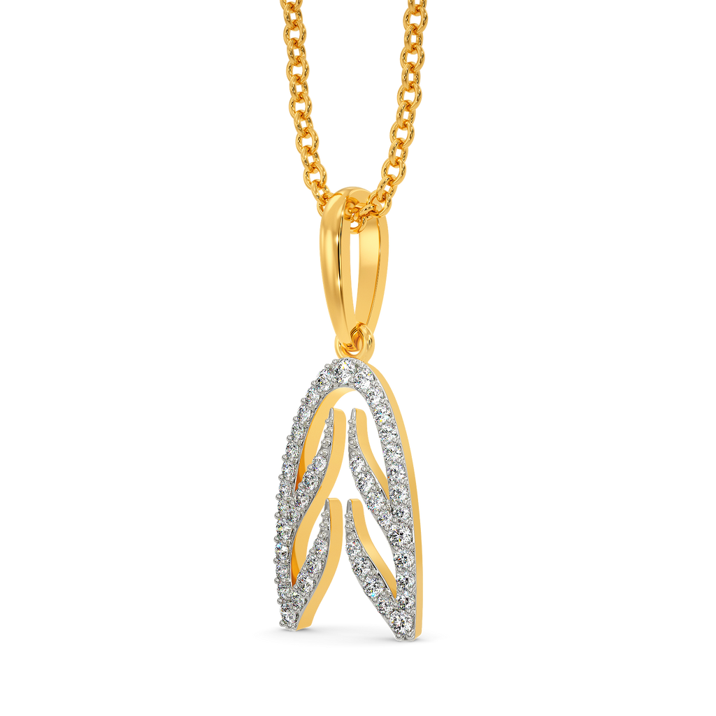Feather Freedom Diamond Pendants