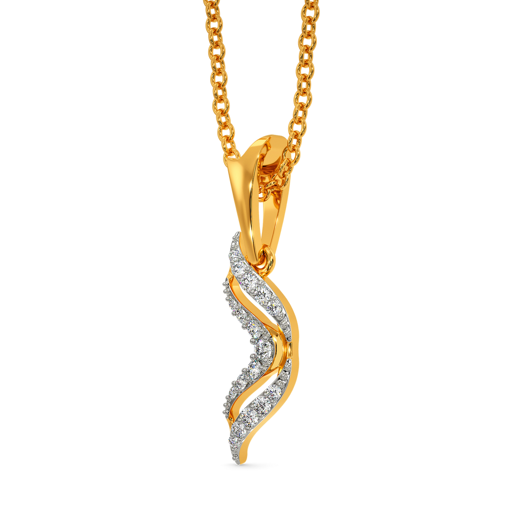 Feather Extravagance Diamond Pendants