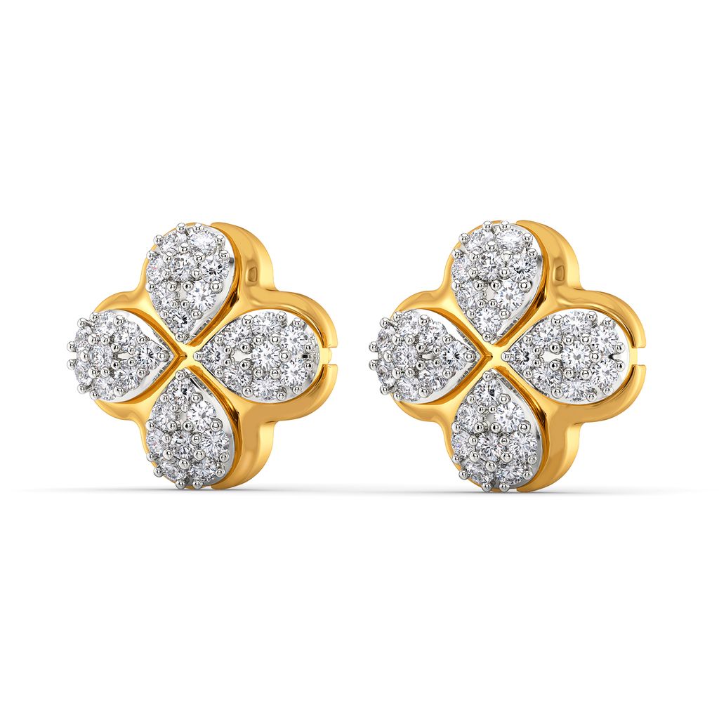 Flower Flair Diamond Earrings