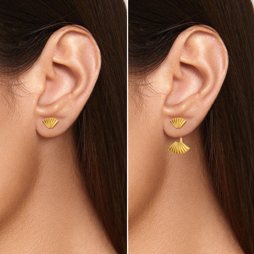 Miss Poisson Gold Earrings