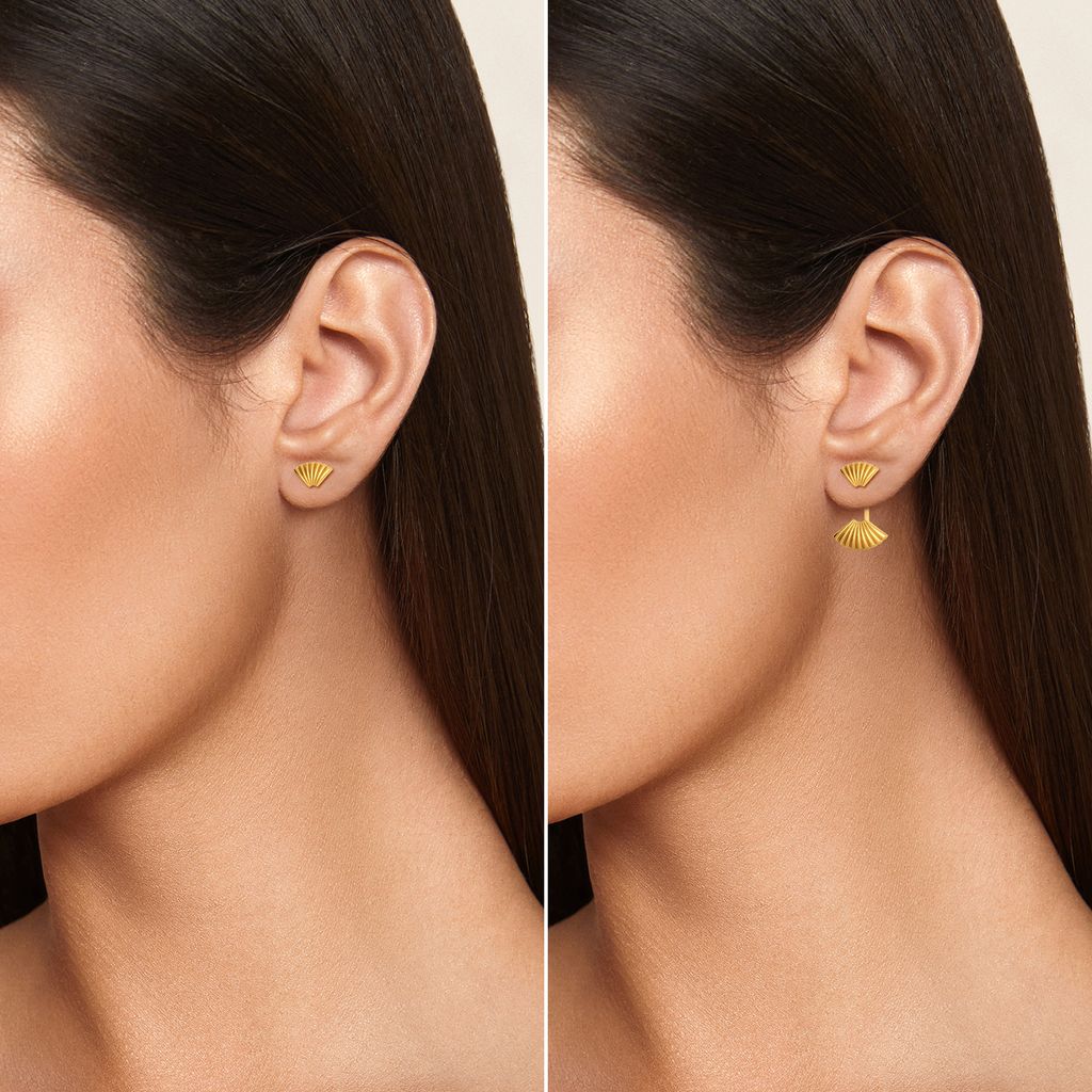 Miss Poisson Gold Earrings