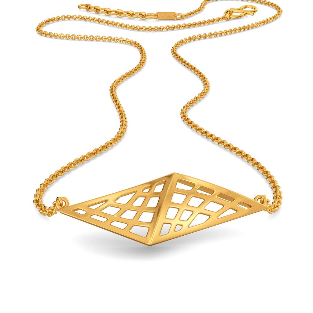 Visual Drama Gold Necklaces