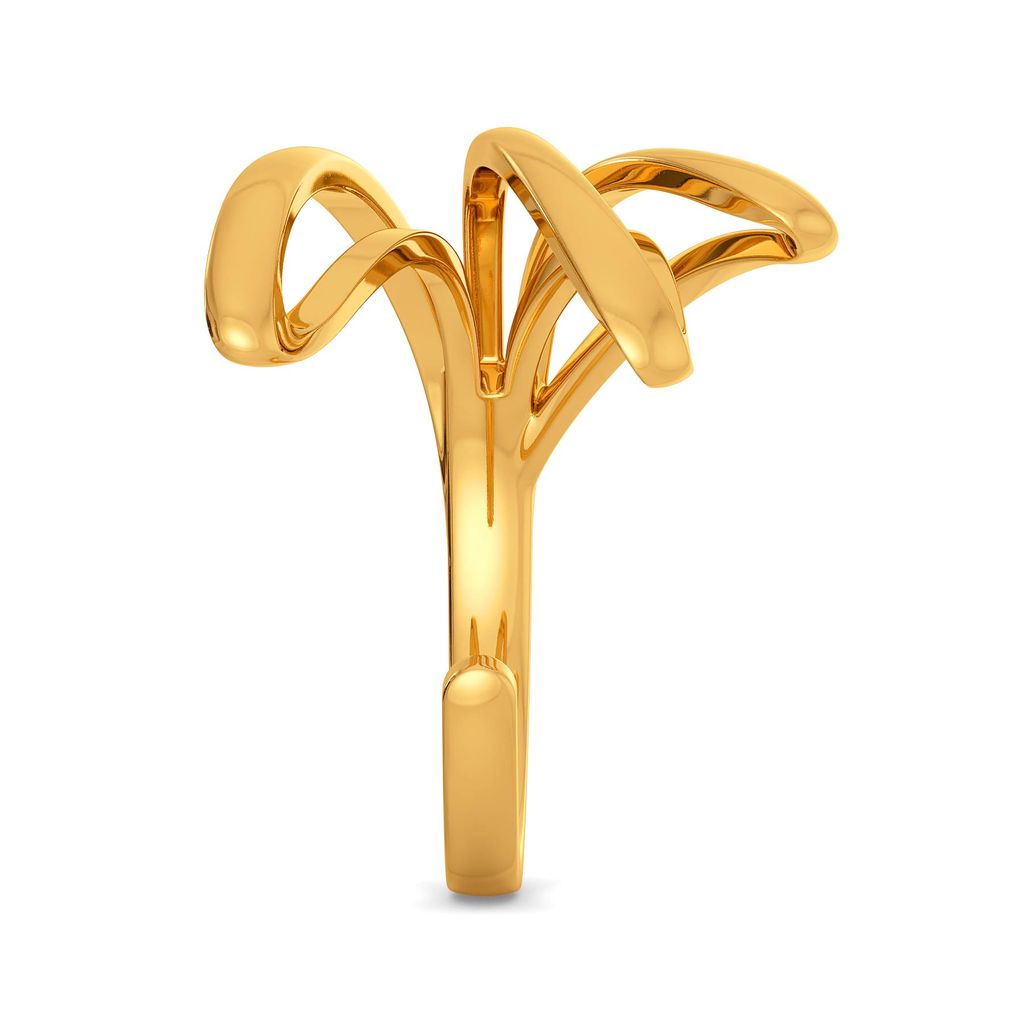 Eccentric Edge Gold Rings image