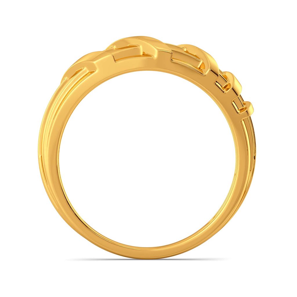 Edgy Elements Gold Rings image