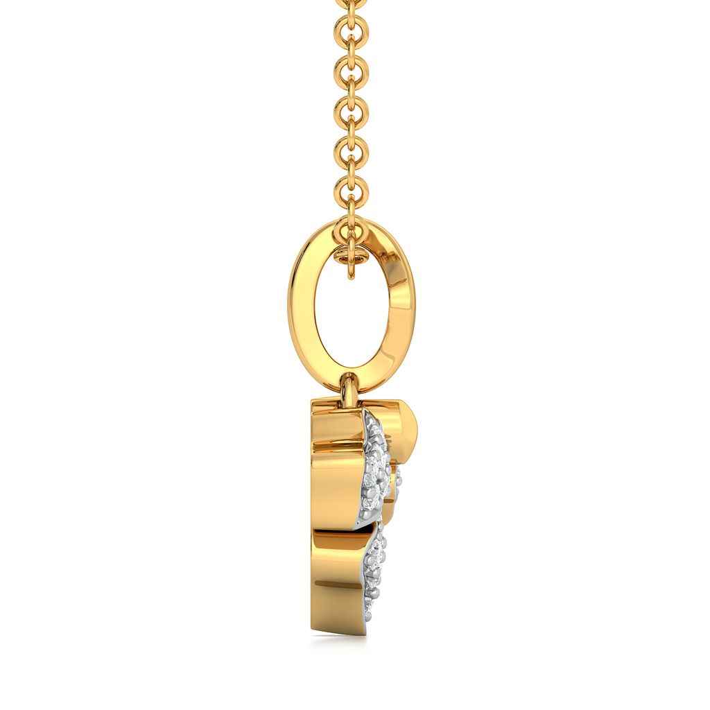 Sepal Steeple Diamond Pendants