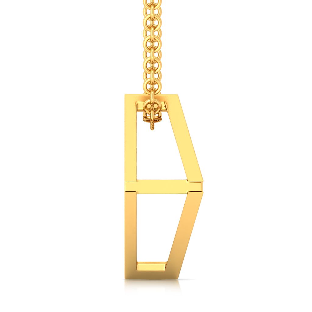 Triangular Tales Gold Pendants