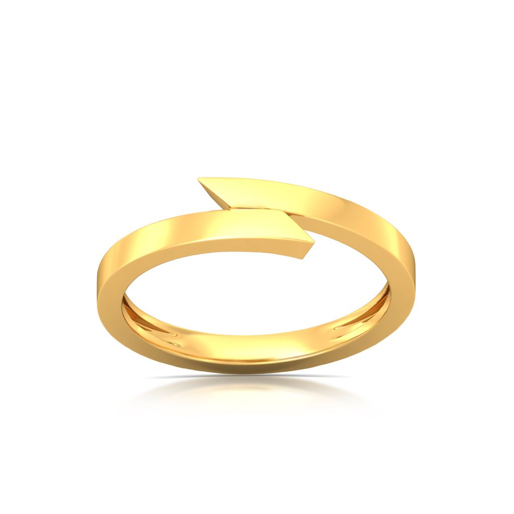 Love Triangle Gold Rings alternate view 3