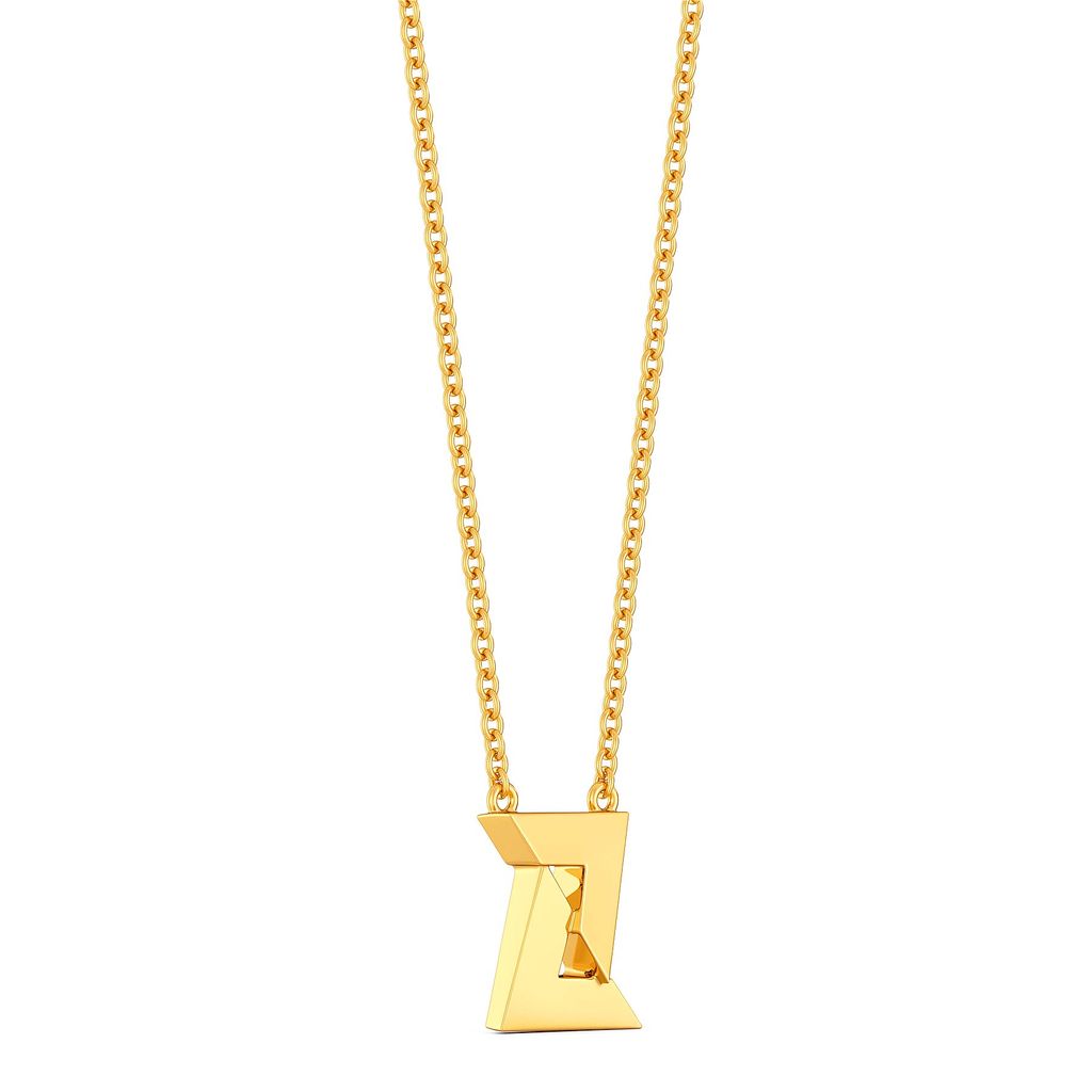 Love Triangle Gold Necklaces