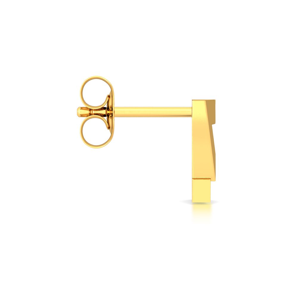 Love Triangle Gold Earrings