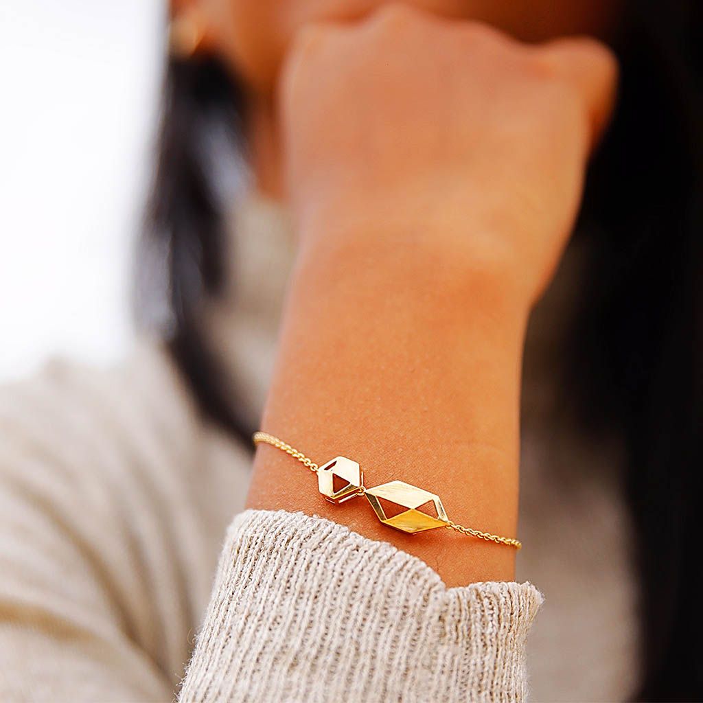 Shape Shine Gold Bracelets