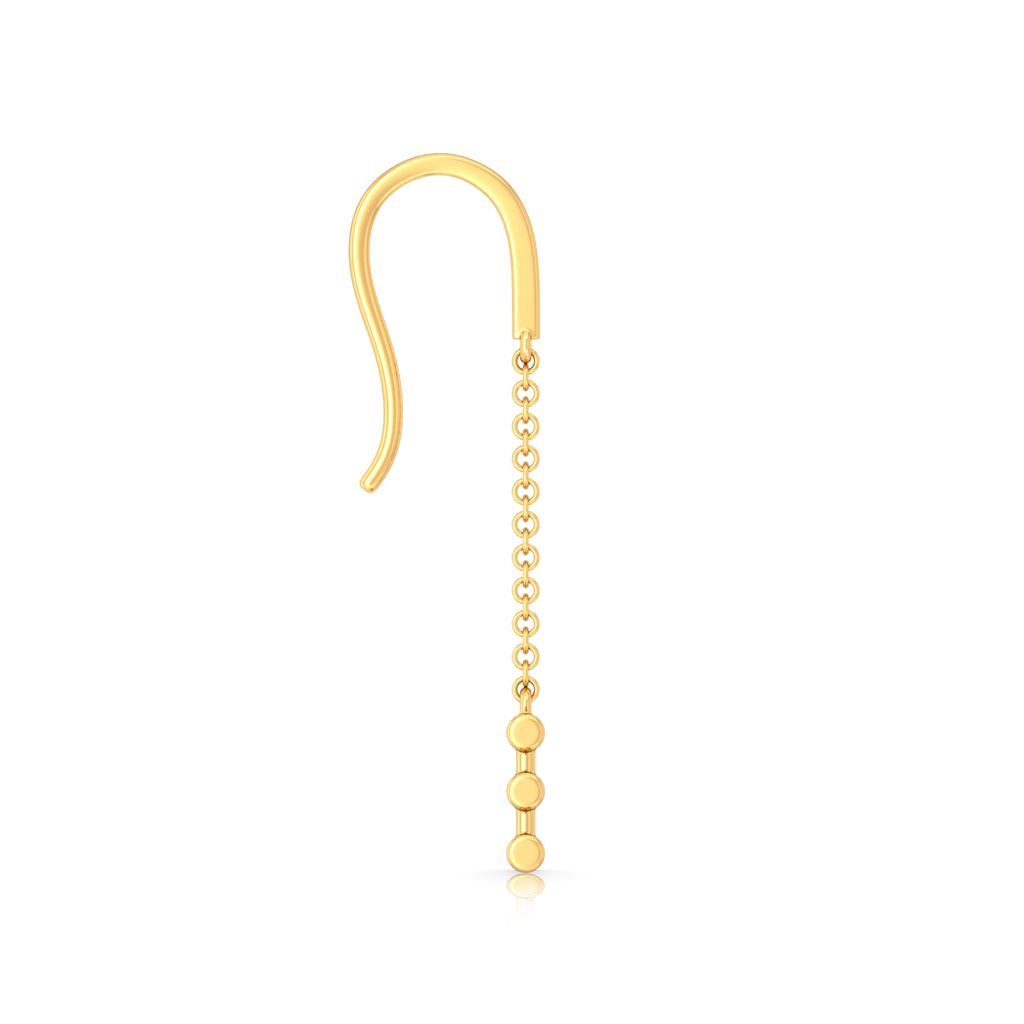 Tube Play Gold Earrings